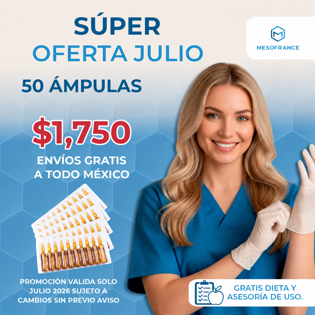 Súper oferta 50 ámpulas
